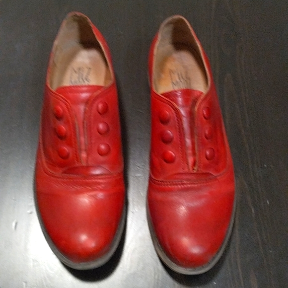 Miz Mooz Lenore Red Oxford Flats, Size 7.5 - Picture 2 of 5